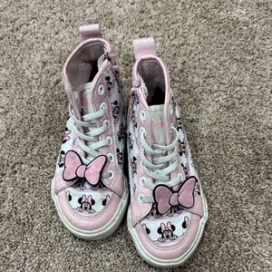 Disney Minnie Mouse High Top Sneakers – Pink – Toddler Size 12